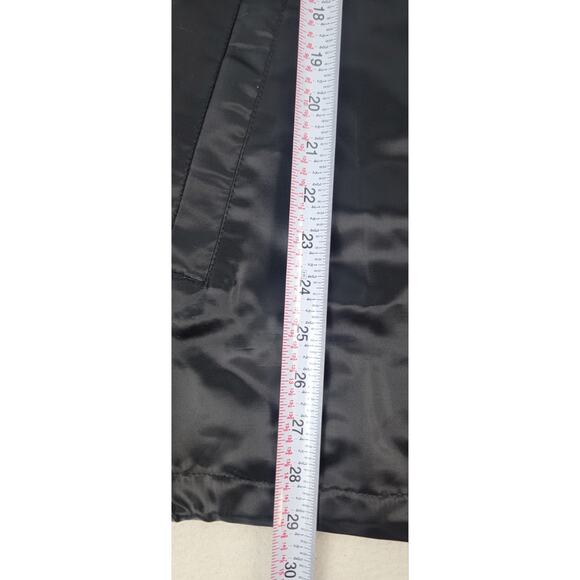 Starter Black Label NY Yankees Jacket Women's M Animal Print Logo Black Satin - Picture 12 of 12